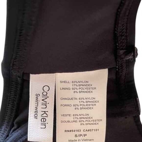 Calvin Klein Women's Black Molded Underwire Balconette Bikini Top Size S NWT - Picture 4 of 4
